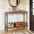 thumbnail image 3 of Homhougo Console Table, entryway Table, Narrow Sofa Table with Shelves, Entrance Table for Hallway, Entryway, Living Room, Foyer, Corridor, Office, Brown, 3 of 11