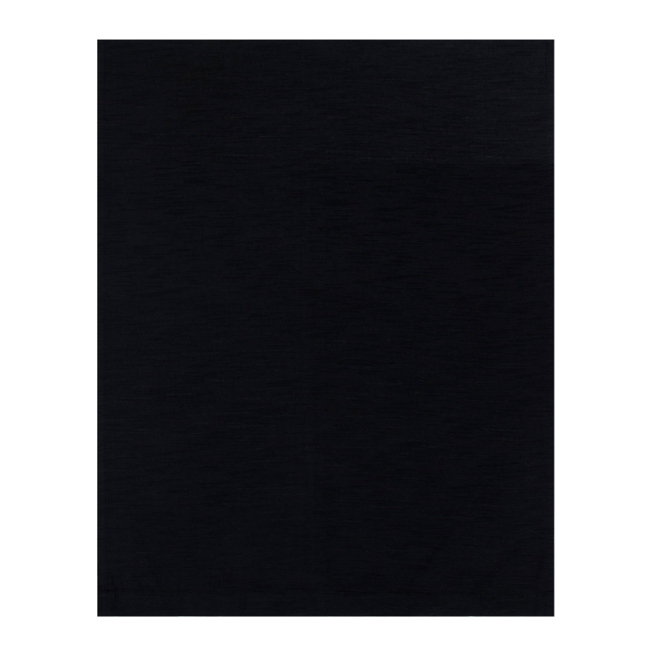 Better Homes & Gardens Textured Solid Chenille Blackout Single Curtain Panel, Black, 50"W x 95"L