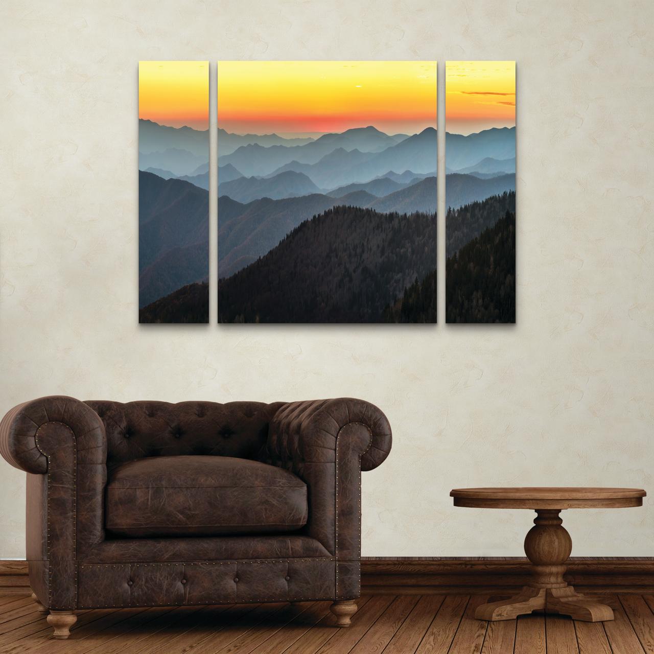 Trademark Fine Art 'Great Smoky Sunset' Canvas Art by Pierre Leclerc