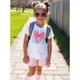 thumbnail image 4 of MAWOTEA Cheer And Pink Bow Patterned Iron-On T-shirt With 100% Cotton Fabric,Suitable for Boys And Girls,Size From 3T-13Y,Ideal Gift for Kids, 4 of 6