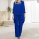 thumbnail image 3 of Cárdigan de gasa chaleco pantalones ahuecados vestidos formales para mujer traje de vacaciones, 3 of 7