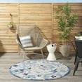 thumbnail image 3 of Nourison Aloha Indoor/Outdoor Blue/Grey 4' x ROUND Area Rug, (4x Round), 3 of 11