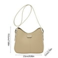 thumbnail image 3 of Beautynvta Shoulder Crossbody Bag for Women, Fashionable & Versatile Purse, Leather Tote Bag, Stylish Practical Handbag for Casual & Work, Khaki, 3 of 8