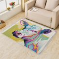thumbnail image 1 of Cow Watercolor Carpet,4x5 Area Rug, Non Slip Low Pile Soft Machine Washable, Cute Cow Area Rugs, Boys Girls Teens Room Rugs for Bedroom Living Room Rug 17&-35, 1 of 7