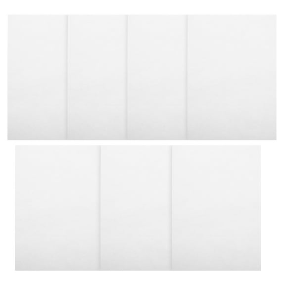 OUNONA Water Soluble embroidery Stabilizer Self Adhesive Non Woven Fabric for Crafts White 7pcs