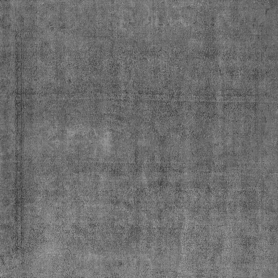 Ahgly Company Indoor Square Oriental Gray Industrial Area Rugs, 3' Square