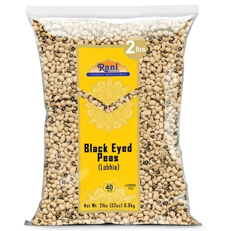 Rani Black Eyed Peas, Dried Cowpeas (Lobhia) 32oz (2lbs) 908g ~ All Natural | Vegan | Kosher | Gluten Friendly | Product of USA