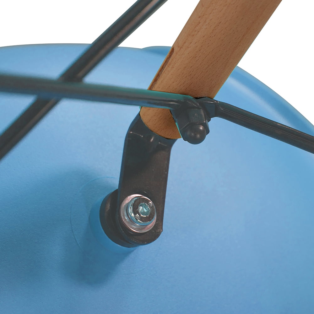 Kepooman Modern Armless Dining Chairs with Wood Legs, Light Blue Kepooman Modern Armless Dining Chairs with Wood Legs, Light Blue