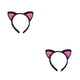 thumbnail image 2 of Guardurnaity Diadema con orejas de gato de dibujos animados: meticulosa oreja de gato de con dibujos animados y orejas de gato lindas Diadema negra Negro + rosa roja 2Conjunto, 2 of 6