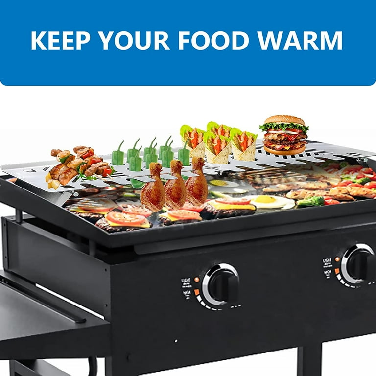 Gas grill cheap warming rack