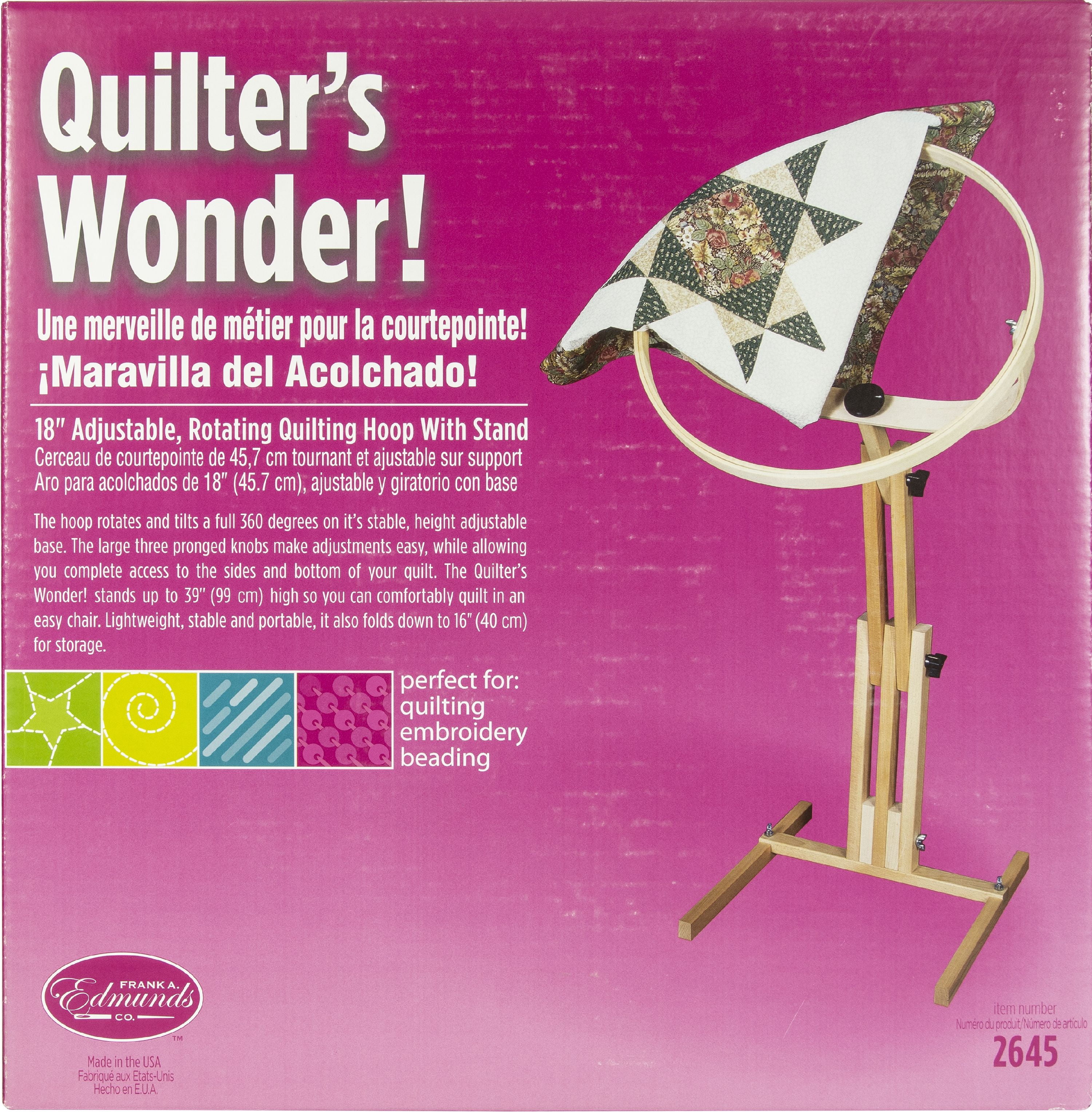Quilters Wonder &Créoles pied-Créoles 18 cm 