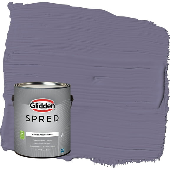 Glidden Spred Plum Shade / Purple Eggshell Interior Paint with Primer, 1 Gallon