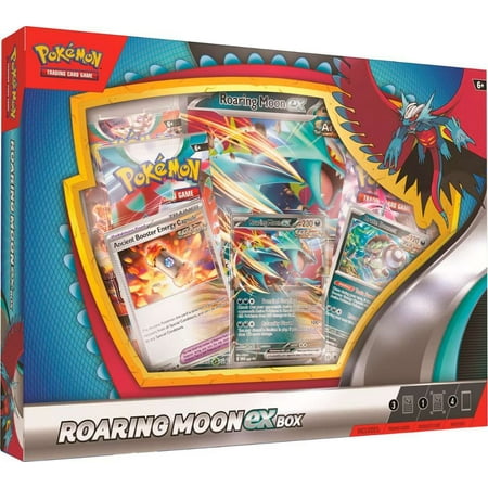 Pokemon Trading Card Game Roaring Moon ex Box (4 Booster Packs & More)