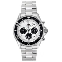 Orient Sports Solar Powered Chronograph White Dial Men's Watch RA-TX0203S10B