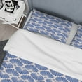 thumbnail image 4 of Designart 'Retro Blue Waves' Mid-Century Modern Duvet Cover Set, 4 of 4