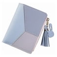 thumbnail image 3 of Cartera de bolsilloLady Wallet Color Splicing PU Leather para billete de banco, 3 of 5