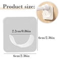 thumbnail image 3 of Shower Rod Holder, 2 Packs Tension Curtain Rod Bracket No Drilling, Adhesive Shower Rod Retainer Shower Curtain Rod Holder, 3 of 8