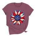thumbnail image 7 of USA Flag Tee Shirt for Women 4th of July Memorial Day T Shirt American Proud T Shirt Casual Short Sleeve Graphic Tee, 7 of 7