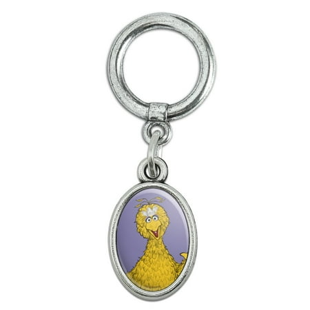 Sesame Street Vintage Big Bird Shoe Sneaker Shoelace Oval Charm Jewelry