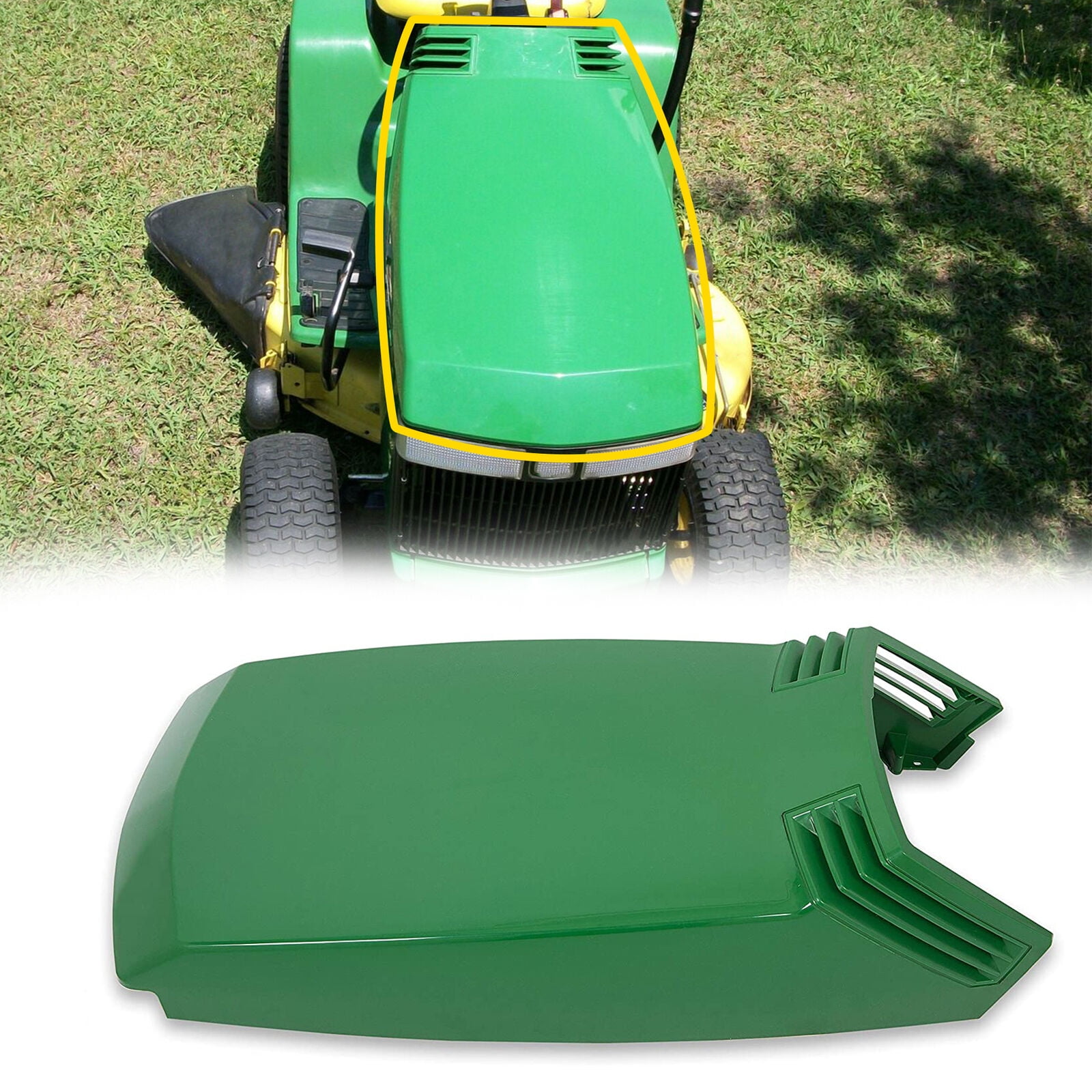 Upper Hood Kit Compatible with John Deere LX172 LX173 LX176 LX178 LX186