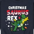 thumbnail image 3 of Toy Story - Christmas Saurus Rex - Men's Crew Neck Fleece Pullover, 3 of 5