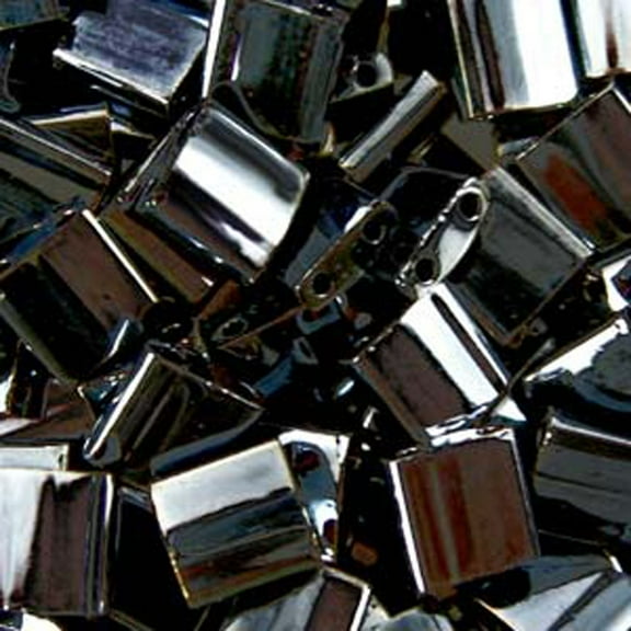 Miyuki Tila 2 Hole Square Beads Light Gun Metal 7.2Gr