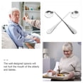thumbnail image 3 of 2Pcs Household Adaptive Spoons Wear-resistant Elderly Utensils Convenient Elderly Spoons, 3 of 8
