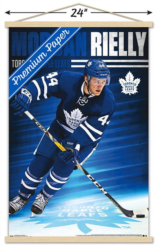 NHL Toronto Maple Leafs - Morgan Rielly 16 Wall Poster with Wooden Magnetic Frame, 22.375" x 34"