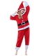 thumbnail image 4 of Pijamas de dibujos animados de ciervo sika de Papá Noel para hombres y mujeres, ropa bonita y cálida para el hogar, forro polar con ciervo navideño, 4 of 6