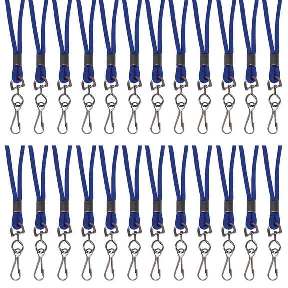 C-Line Standard Lanyard, Blue, Swivel Hook, Pack of 24