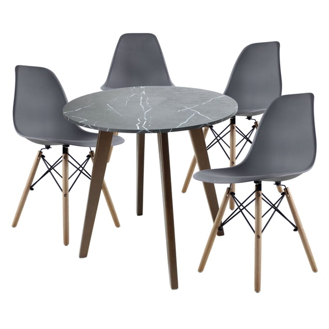 Mesa Frankfurt 80 con 4 Sillas Oslo
