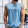 thumbnail image 2 of Byworldtasic Mens Sleeveless Tank Tops Workout Cut Off Shirt Athletic Muscle Gym T Shirts, 2 of 6