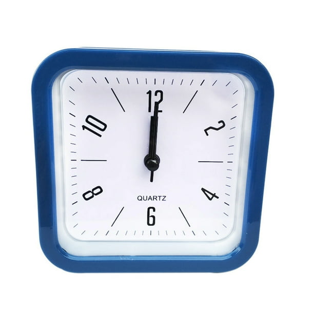 Reloj despertador silencioso Inteprter Digital Azul cuadrado sin tictac