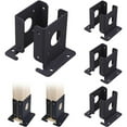 Sturdy Metal Post Base Brackets 4Pcs Rust Resistant Perfect for Fixing