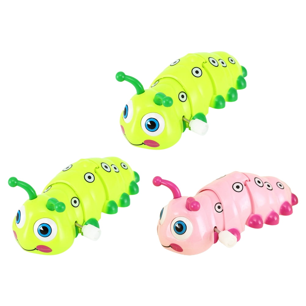 Frcolor Toys Clockwork Wind Up Animal Caterpillar Kids Jumping Walking Insect Chew Puppy Funny Prizes Classroom Fillers Bag