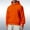 Orange, variant on Sale Clearance 2024 Men's Hoodies & Sweatshirts Men's Sportswear Solid Color Hoodie