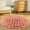 Pink PK, variant on Xecvkr Cream Wind Round Carpet Plush Velvet Slip Resistant Sofa Living Room Bedside Mat Quick Dry Easy Wash 23.62x23.62inch 1 Piece