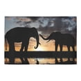 thumbnail image 2 of MKHERT Silhouette Elephant Doormat Rug Home Decor Floor Mat Bath Mat 23.6x15.7 inch, 2 of 3