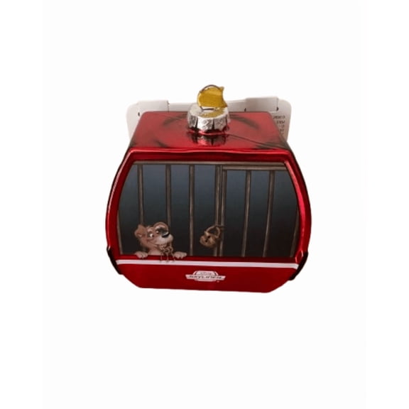 Disney Parks Skyliner Pirates of the Caribbean Glass Christmas Ornament New