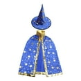 thumbnail image 3 of Elegant Kids Party Cloak Witch Cape With Embossed Gold Detailing For Magical Dress Up Play And Themed Events, 3 of 3