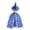 Blue, variant on Elegant Witch Cape Cloak For Kids Party With Embossed Gold Design