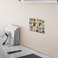 thumbnail image 5 of Yayeee Toggle Light Switch Wall Plate 2-Gang 4.56"x4.48" Decorative Outlet Cover, Beige Playful Stamp, 5 of 7