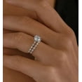 thumbnail image 5 of vylahjewellery 2 CT Moissanite Round Cut Diamond Ring 14K Rose Gold Engagement Delicate Ring, 5 of 6