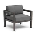 thumbnail image 2 of Homestyles Grayton Aluminum Outdoor Aluminum Lounge Chair in Gray, 2 of 25