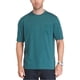 thumbnail image 1 of IZOD Camiseta básica de cuello redondo suave al tacto para hombre, verde, extragrande IZOD Camiseta básica, 1 of 2