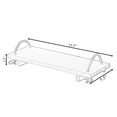 thumbnail image 4 of Decorative Natural Wood Rectangular Tray Serving Board with Rope Handles, 4 of 7