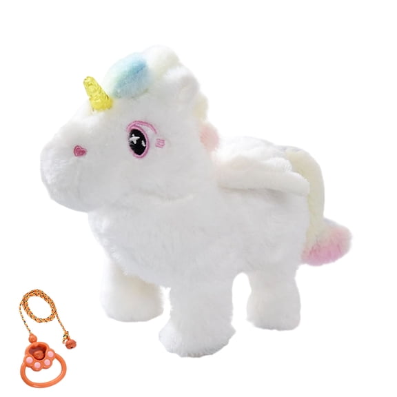 Family Interactive Plush Horse Toy Unicorns Stuffed Walking Singing Electric Plush Toy for Christmas Birthday