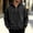 Black, variant on Mens Quarter Zip Pullover Hoodie Solid Color Warm Soft Outdoor Athletic Sweatshirts Comfortable Layer for Hiking Top