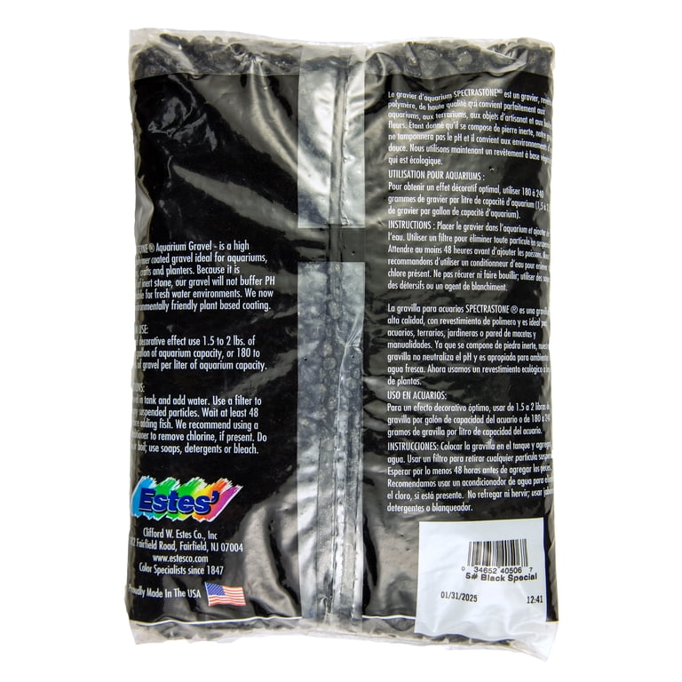 Spectrastone Special Black Aquarium Gravel, 5 Lbs photo 3