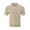 Khaki, variant on Mens Textured Knit Polo Shirts Regular Fit Stretchy Golf Shirts